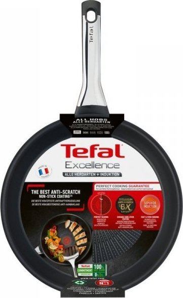 Tigan Tefal Excellence G2690832, 32 cm, për induksion, ngjyrë e zezë