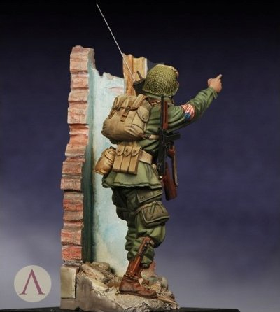 Figurinë metalike Scale75 82nd Airborne Holland 1944, 75mm, për me lyer, jeshile