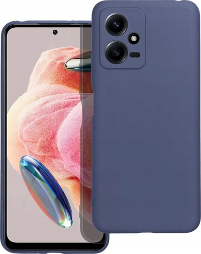 Kapak telefoni Matt Case për Xiaomi Redmi Note 12 5G, gomë TPU e butë, sipërfaqe mat, blu