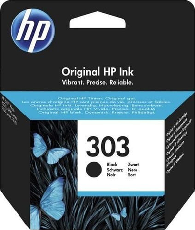 Patronë boje HP 303 Black origjinale, e zezë