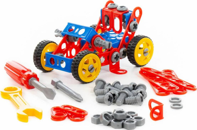 Set ndërtimi Polesie Inventor Vehicle, 97 pjesë, lodër për me bo gjëra me dorë, shumëngjyrësh