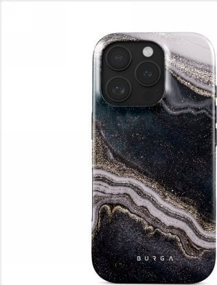 Mbështjellës telefoni Burga Tough MagSafe Magic Night për iPhone 16 Pro Max, i fortë kundra goditjeve, i zi