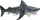 Figurinë peshkaqeni LANKA NOVELTIES Great White Shark, 18cm, lateks natyral, gri