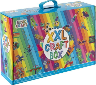 Kuti organizuese Craft Box XXL, me ndarje, transparente