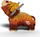 Puzzle 3D Eugy Highland Cow, 34 copa, ekologjik, shumëngjyrësh