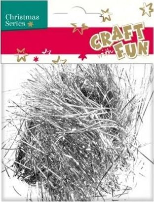Shirita dekorues Craft with Fun CF BN Angel Hair, të argjendtë