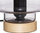 Llampë tavoline Atmosphera Mind, xham gri, 23 cm e lartë, gri