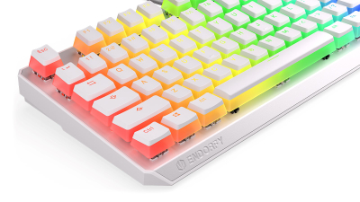 Tastierë mekanike Gaming Endorfy THOCK TKL OWH P, USB, Kailh Red, RGB, e bardhë