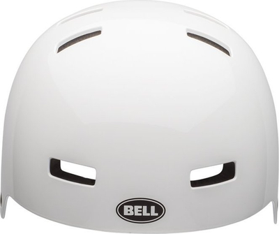 Helmetë BMX Bell Local, Action Fit, madhësia L 59–61.5 cm, e bardhë matte me dizajn eyes