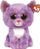Lodër pelushi Ty Beanie Boo Cassidy Macja, medium, vjollcë