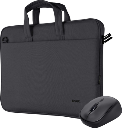 Çantë laptopi Trust Bologna 16\", me maus wireless, e zezë