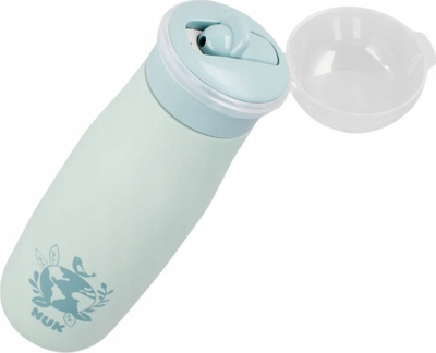 Шише за пиење за деца NUK Mini Me Flip 2 во 1, нерѓосувачки челик, 500 ml, повеќебојно