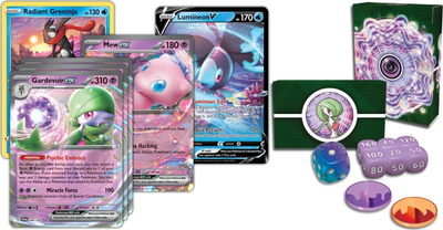 Set letra Pokémon TCG Gardevoir ex League Battle Deck, 60 letra, gati për lojë, shumëngjyrëshe