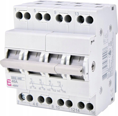 Ndërprerës modular rrjet gjenerator, 40A, 400V, IP20
