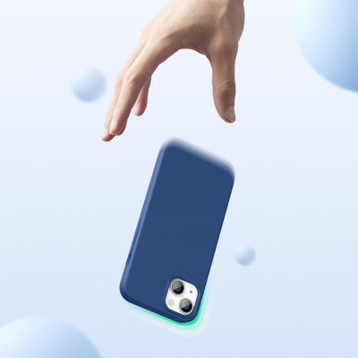 Mbrojtëse silikoni Ugreen për Apple iPhone 13, me mikrofibër, blu e errët