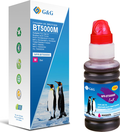 Bojë printeri G&amp;G BT-5000M, kompatibile NPR-BT5000M, magenta