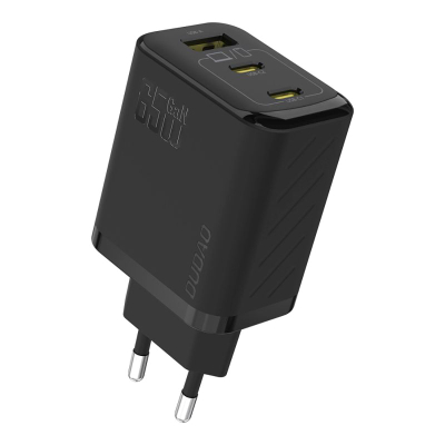 Karikues muri Dudao A29CEU GaN, 65W, 2x USB C 1x USB A, i zi