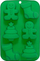 Set aksesorësh pastiçerie Christmas, kallëp silikoni 25.3x16.8x3 cm, me shpatull, shumëngjyrësh