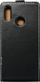 Kapak telefoni Futera Slim Flexi për Huawei P Smart 2019, flip vertikal, lëkurë eko, i zi