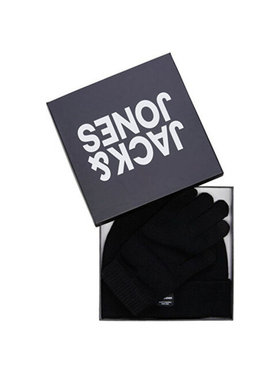 Set Jack&Jones JACBEANIE mJC0683, kapelë dhe doreza, të hirta