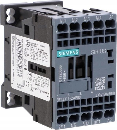 Kontaktor Siemens SIRIUS 3RT23 S00, 4 pole, 4NO