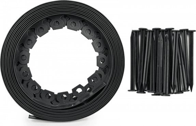 Skaj bari Bradas EASY BORDER, set 10m, lartësi 40mm, i zi