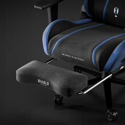 Mbajtëse për këmbë gaming Diablo, për X-Horn 2.0 Camel Black dhe X-One 2.0 Night Blue, pëlhurë, e zezë