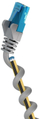 Kabllo rrjeti Goobay Cat 6a, crossover, 15 m, gri