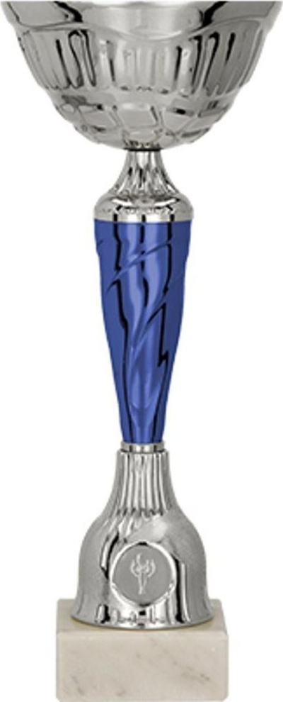 Kupë sportive Victoria Sport Metal Cup, 23cm, metal, argjendtë blu