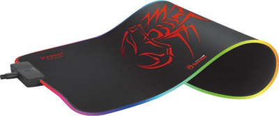 Mauspad Marvo MG08 RGB, M, i kuq