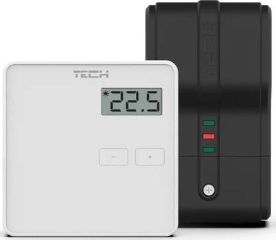 Termostat per dhomë Tech ST-294V2, wireless, me dy gjendje, i bardhë