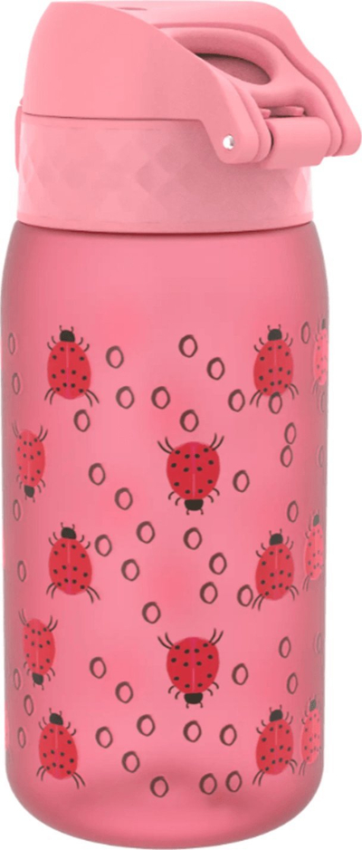 Shishe uji për kalamoj Ion8 Ladybugs, 350 ml, pa rrjedhje, rozë