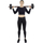 Set peshash Pure2Improve Hybrid Dumbbells 20 kg, i rregullueshëm, i zi me të kuqe