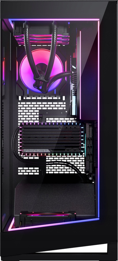 Set drite DRGB Phanteks NV5 Premium, 4 shirita LED, për kasë NV5, i zi