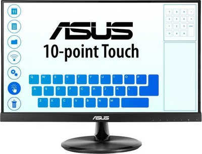 Монитор Asus VT229H Монитор на допир (90LM0490-B01170), 22'', 60Hz, 1920x1080 (FullHD), IPS, црна