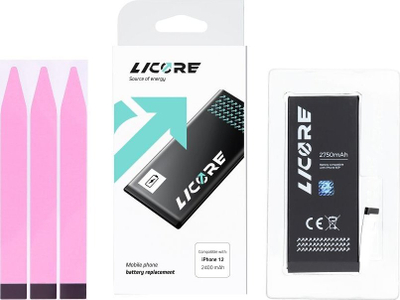 Bateri Licore për iPhone XR, 2942 mAh, për smartphone