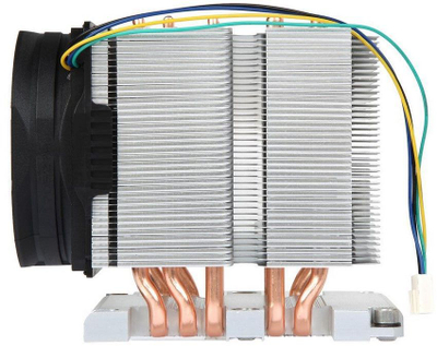 Ftohës procesori Inter-Tech 88885423, ventilator 8 cm, tub bakri, i zi