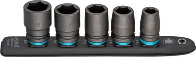 Set koka goditëse HAZET SmartRail 900S SR/5, 1/2", 5 copë, i zi