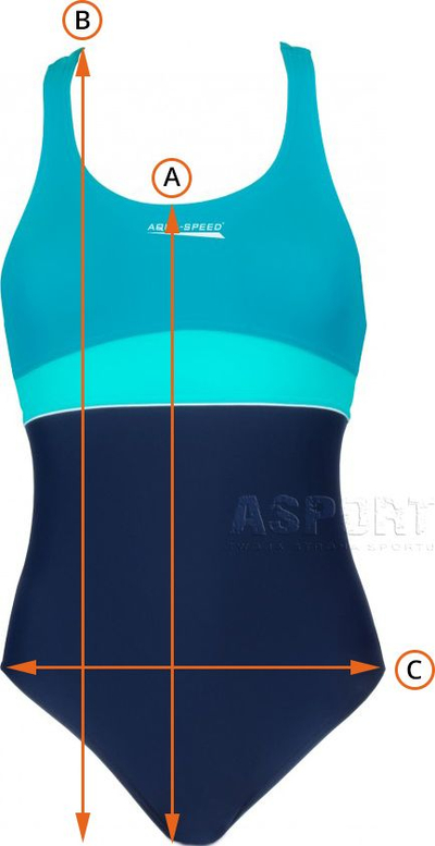 Kostum noti Aqua-Speed Emily Jr 367-19, njëpjesësh, për goca, rozë me të zezë
