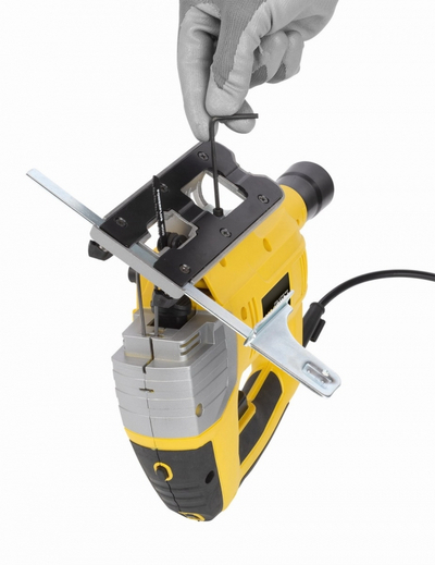 Вертикална електрична пила POWERPLUS Jigsaw, 810W, ласер, жолта