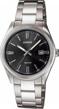 Orë dore Casio LTP-1302PD-1A1VEG, për gra, çelik inox, argjend