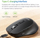 Maus wireless Acer M155, 1600 DPI, USB C edhe Bluetooth, i zi