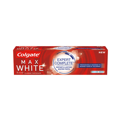 Pastë zbardhuese për dhëmbë Colgate Max White Expert Complete 75 ml, unisex