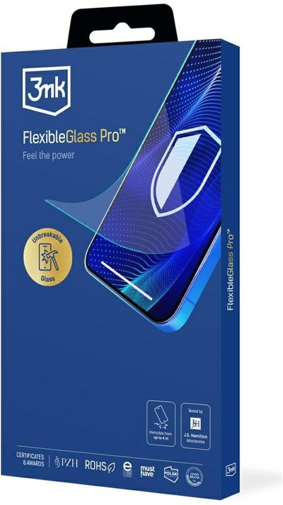 Folie mbrojtëse 3MK FlexibleGlass Pro v2.0 për iPhone 15 Pro, xham hibrid, e tejdukshme