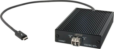 Adapter rrjeti Sonnet SOLO10G-SFP-T3, Thunderbolt 3 10GbE, portë SFP+, i zi