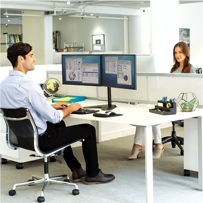 Mbajtëse monitori Fellowes Professional Series, Dual, 17-32", 10kg, e zezë