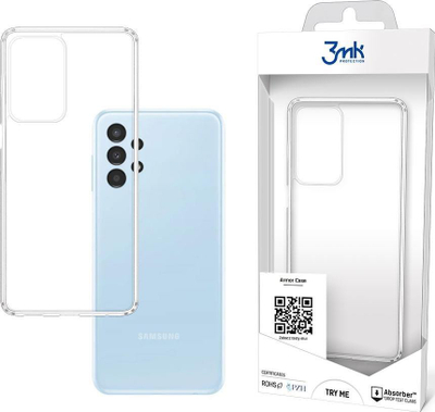 Kapak telefoni 3mk Armor Case për Samsung Galaxy A13 4G, i fortë kundra goditjeve, transparent
