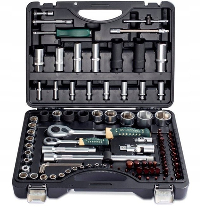 Сет клучеви со капаци RockForce RF-4941-5 Premium, 94 делови, пластичен куфер, црн