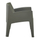 Karrige lounge oborri SLEEK HM6365.05, polipropilen, 62x68x73 cm, jeshile ulliri e errët