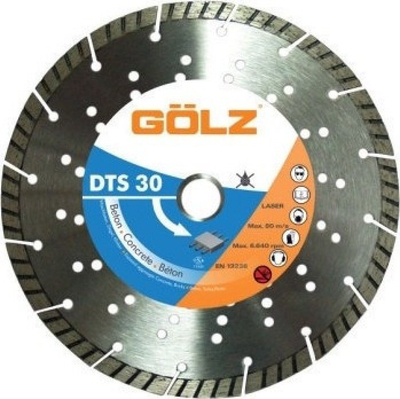 Disk diamanti Gölz DTS 30, 230mm, vrimë 22.2mm, ngjyrë argjendtë